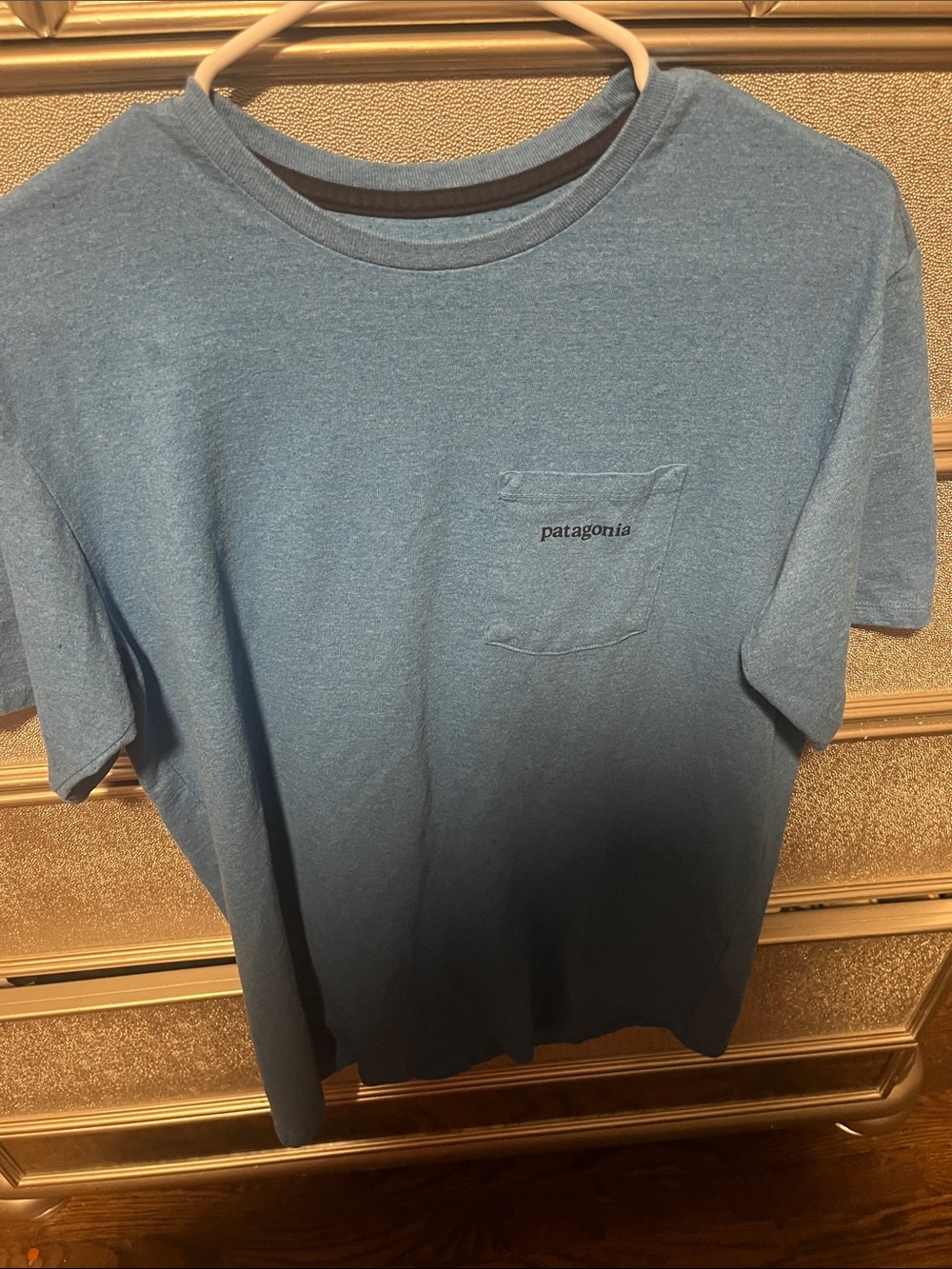 Patagonia Men’s Short-Sleeve Pocket Tee — Heathered Blue